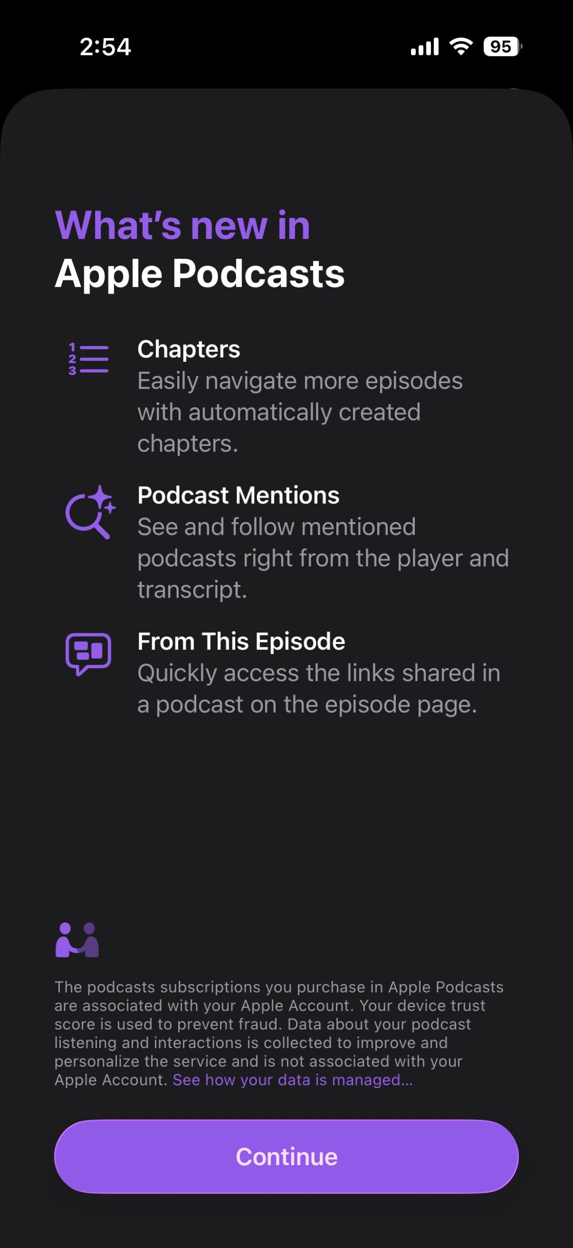 Apple iOS 26.2 - Beta 1 - Novità podcast