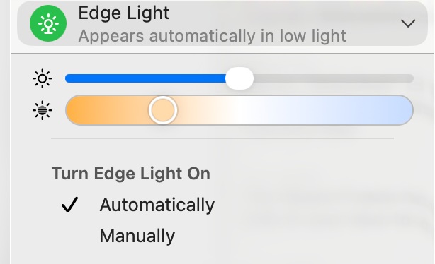 Apple macOS 26.2 Tahoe - Beta 2 - novità Edge Light - impostazioni