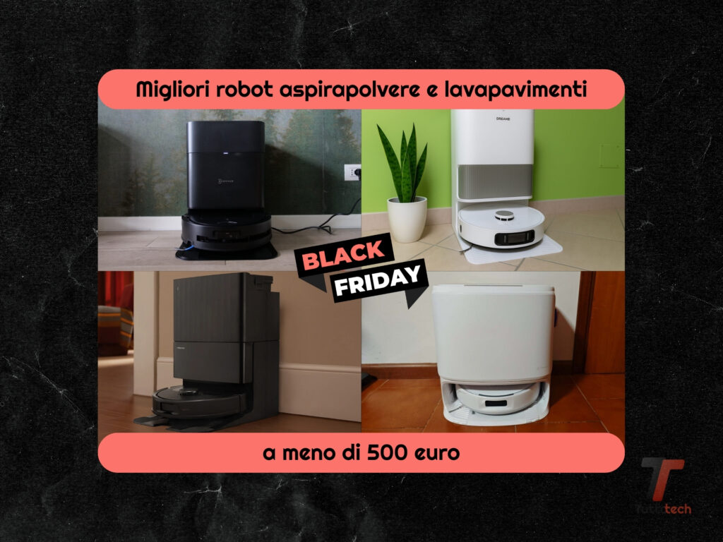 Robot aspirapolvere lavapavimenti sotto ai 500 euro per il Black Friday 2025