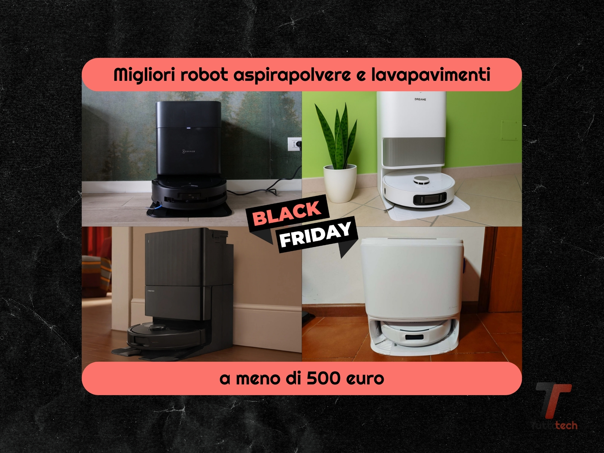 Robot aspirapolvere lavapavimenti sotto ai 500 euro per il Black Friday 2025