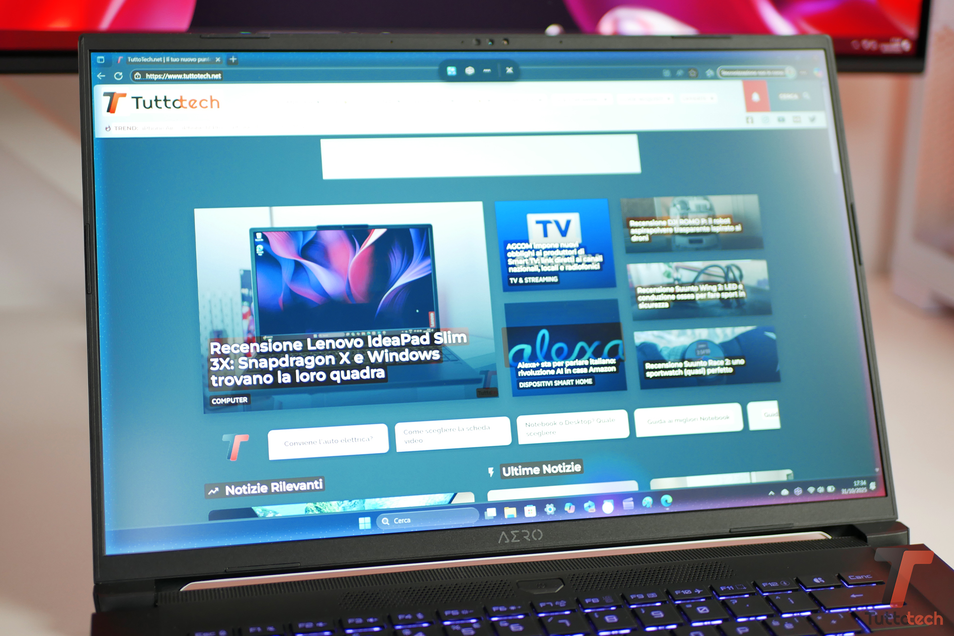Gigabyte Aero X16 con le nuove funzioni AI di Windows 11: ecco il potenziale dei Copilot+ PC 2