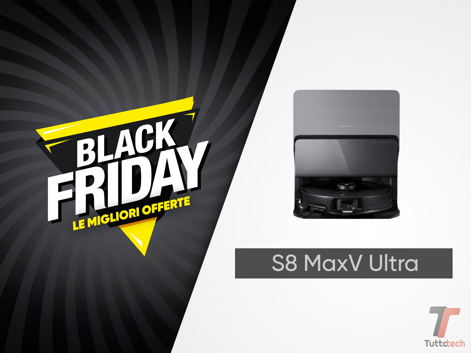 Roborock S8 MaxV Ultra in offerta col Black Friday