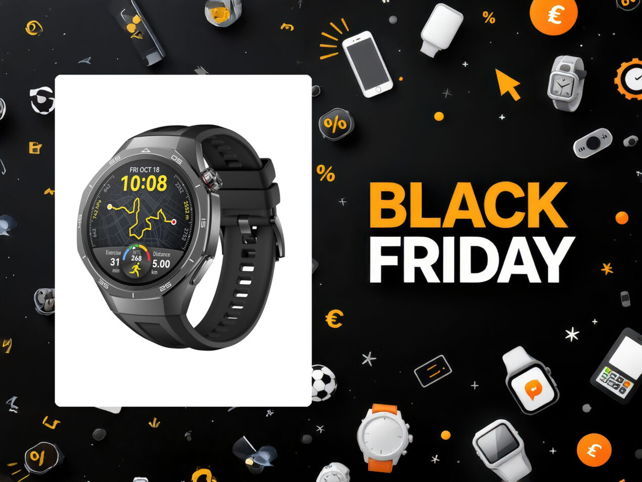 Titanio, zaffiro e 14 giorni di autonomia: HUAWEI WATCH GT 5 Pro è in offerta al minimo storico