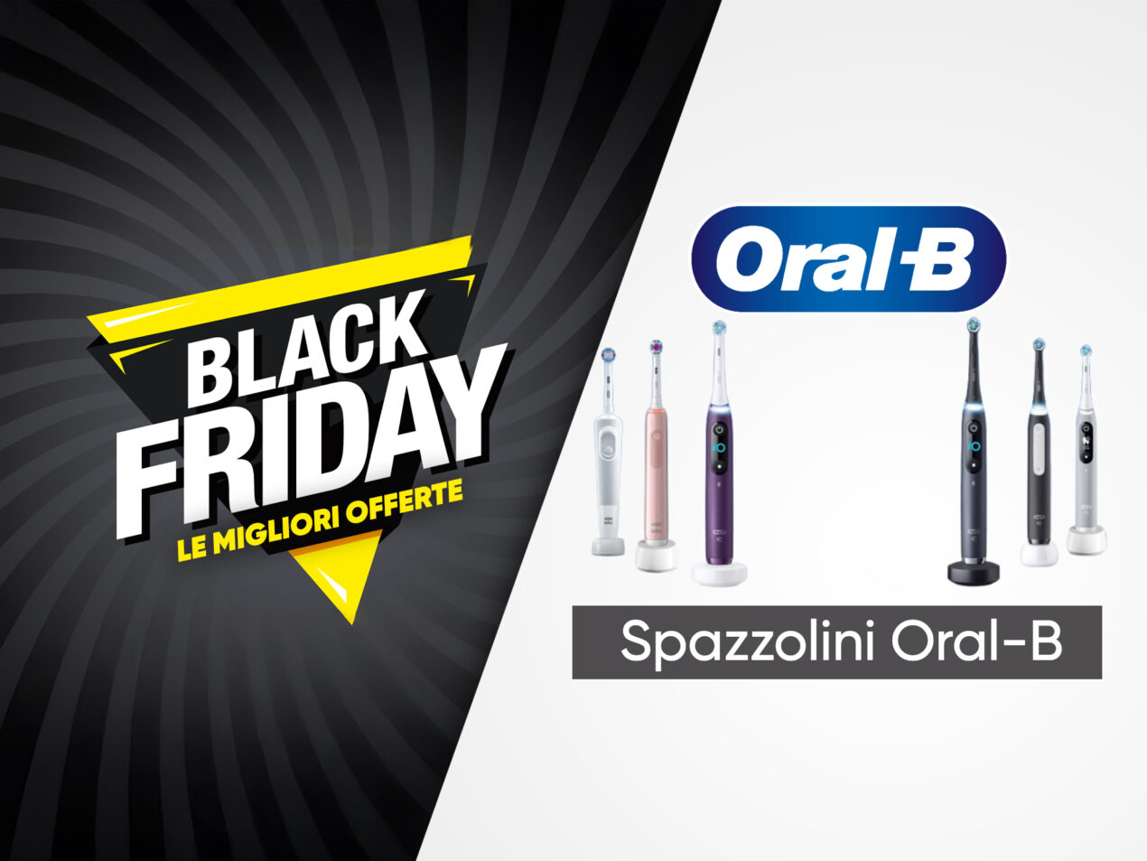 Spazzolini Elettrici Oral-B: tanti i modelli in Offerta su Amazon, dalla Serie Pro alla iO 10