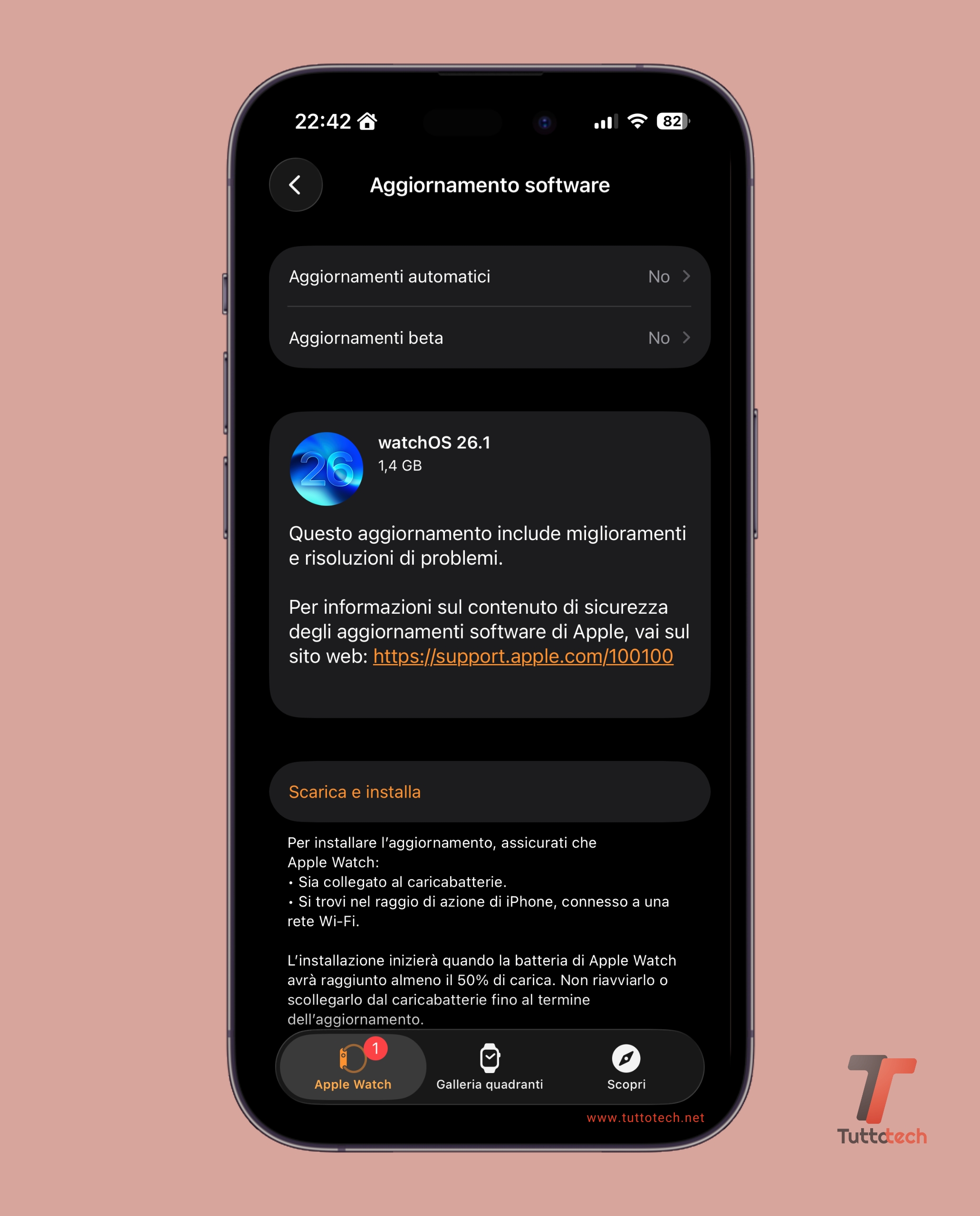 watchOS 26.1 on Apple Watch Series 10