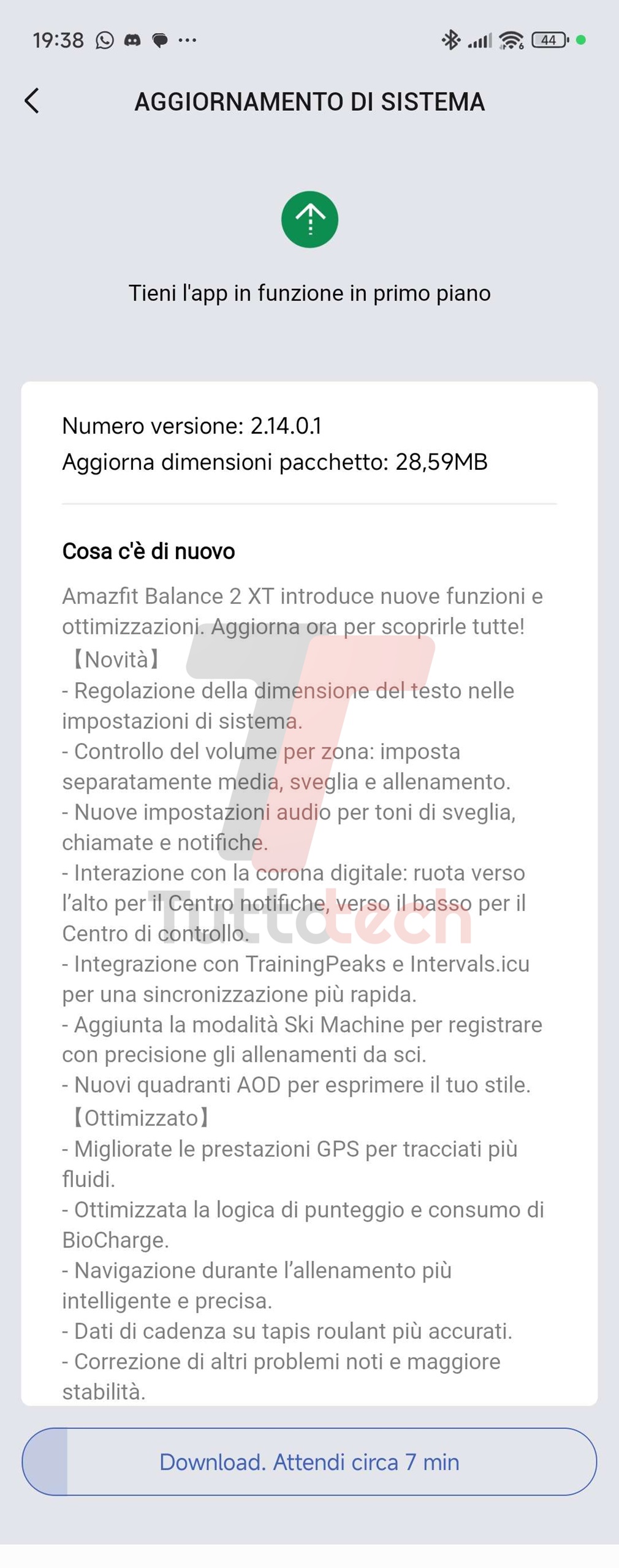 Amazfit Balance 2 XT - dicembre 2025 - aggiornamento v2.14.0.1