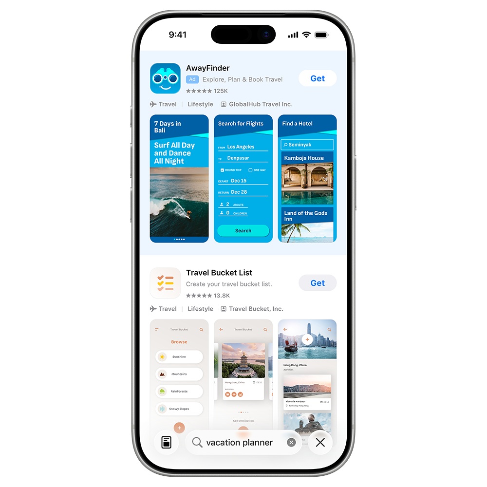 Apple App Store - esempio annuncio pubblicitario