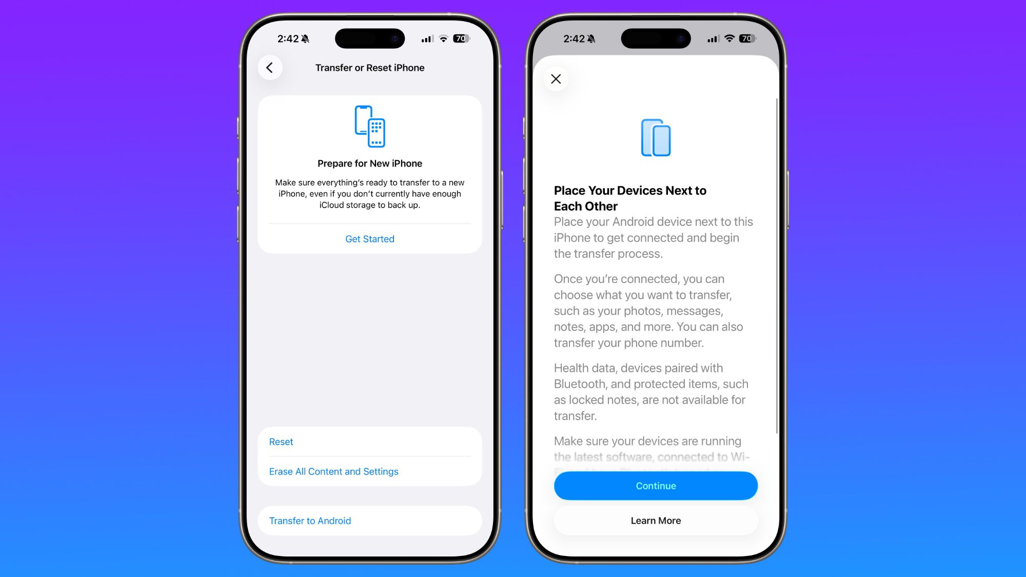 Apple iOS 26.3 DB1 - Trasferimento dati da Android MacRumors