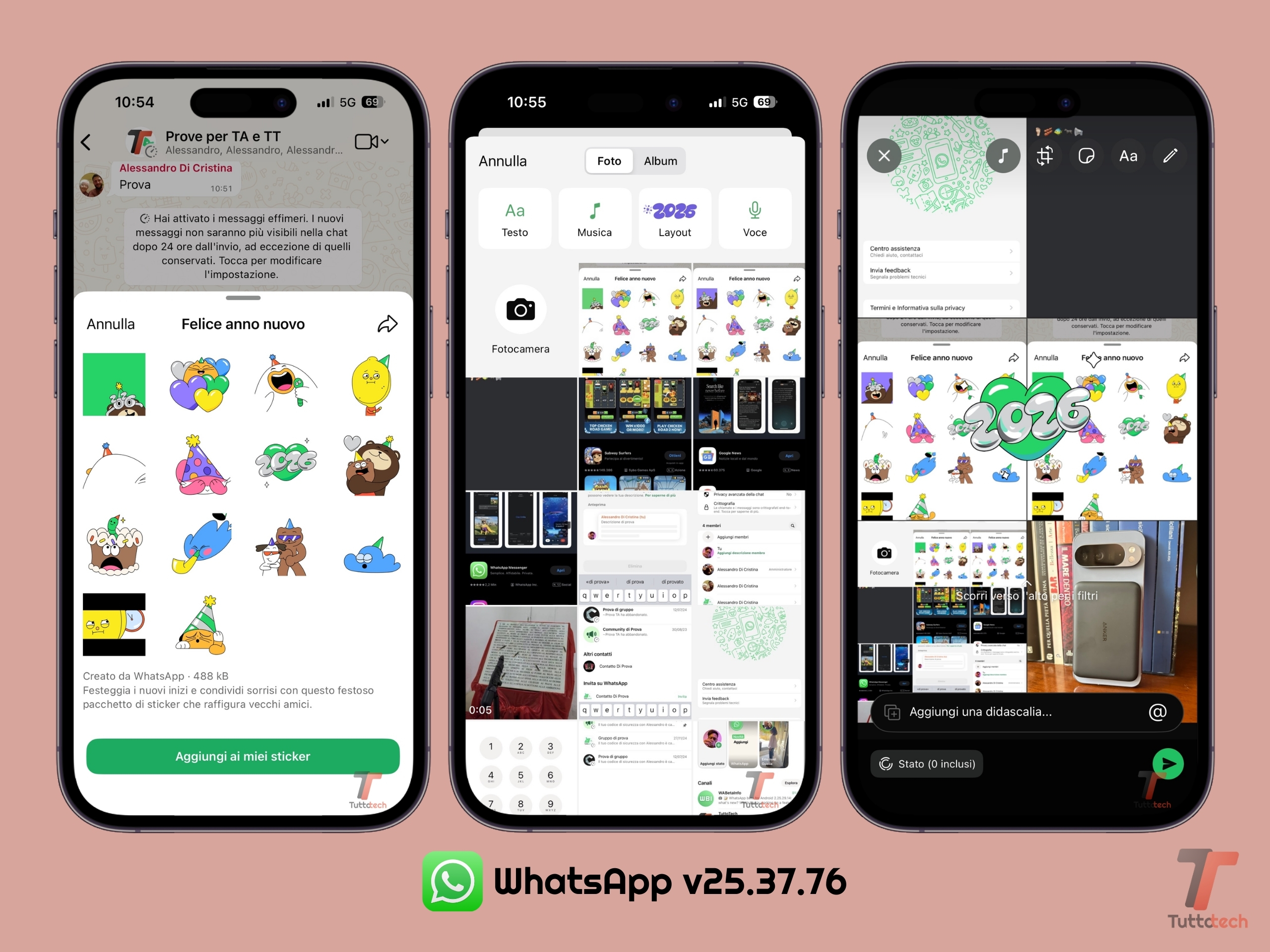 WhatsApp per iOS 25.37.76 - Stickers 2026