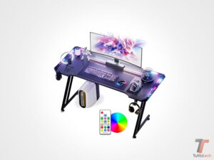 Postazione gaming completa a prezzo ridotto: Scrivania Gamtimer con LED RGB a soli 59€ 1