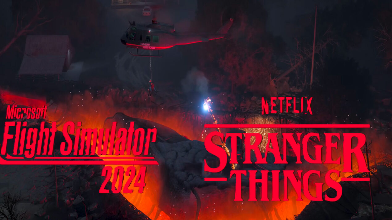 Microsoft Flight Simulator 2024 si trasforma per Stranger Things