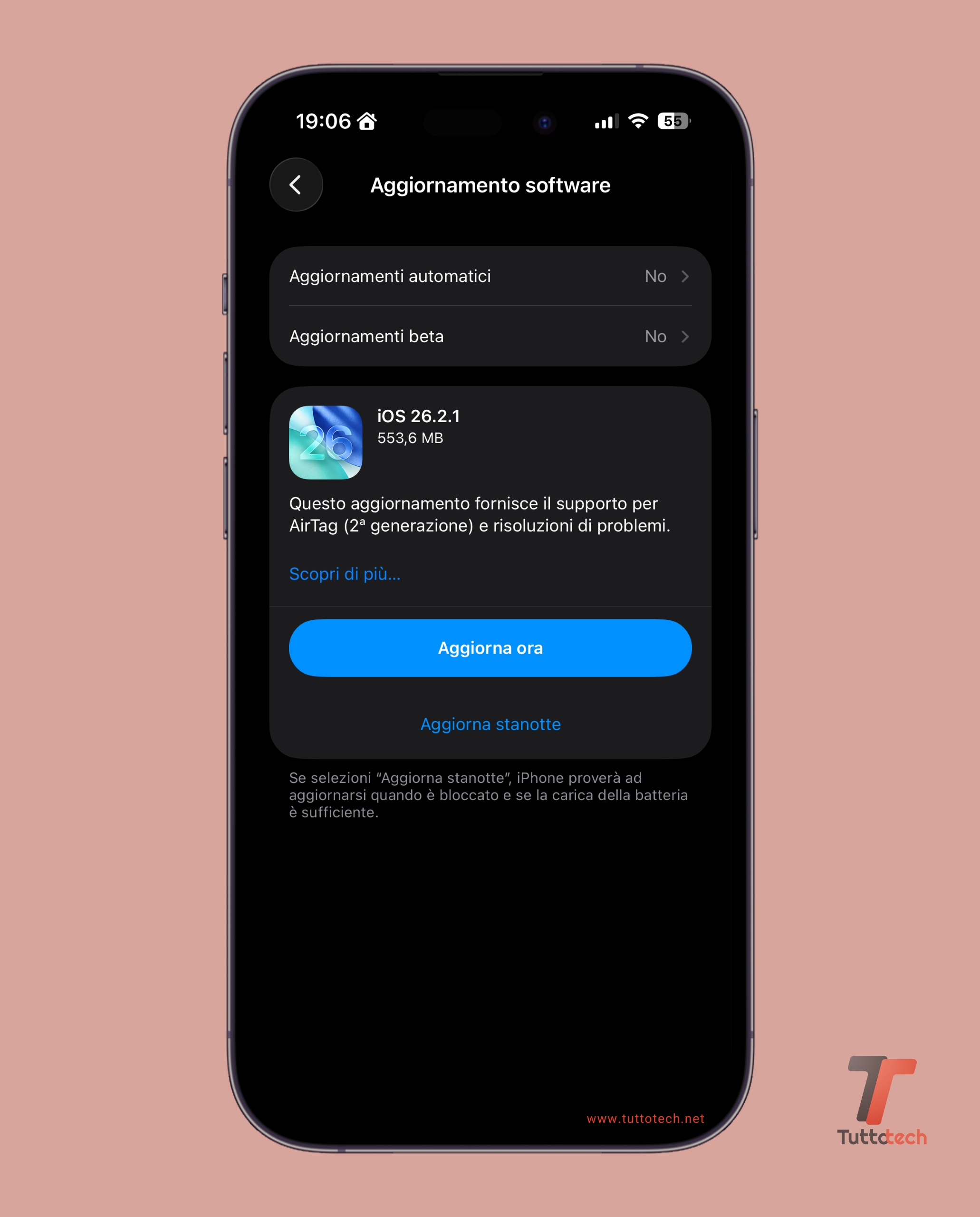 Apple iOS 26.2.1 on iPhone 14 Pro
