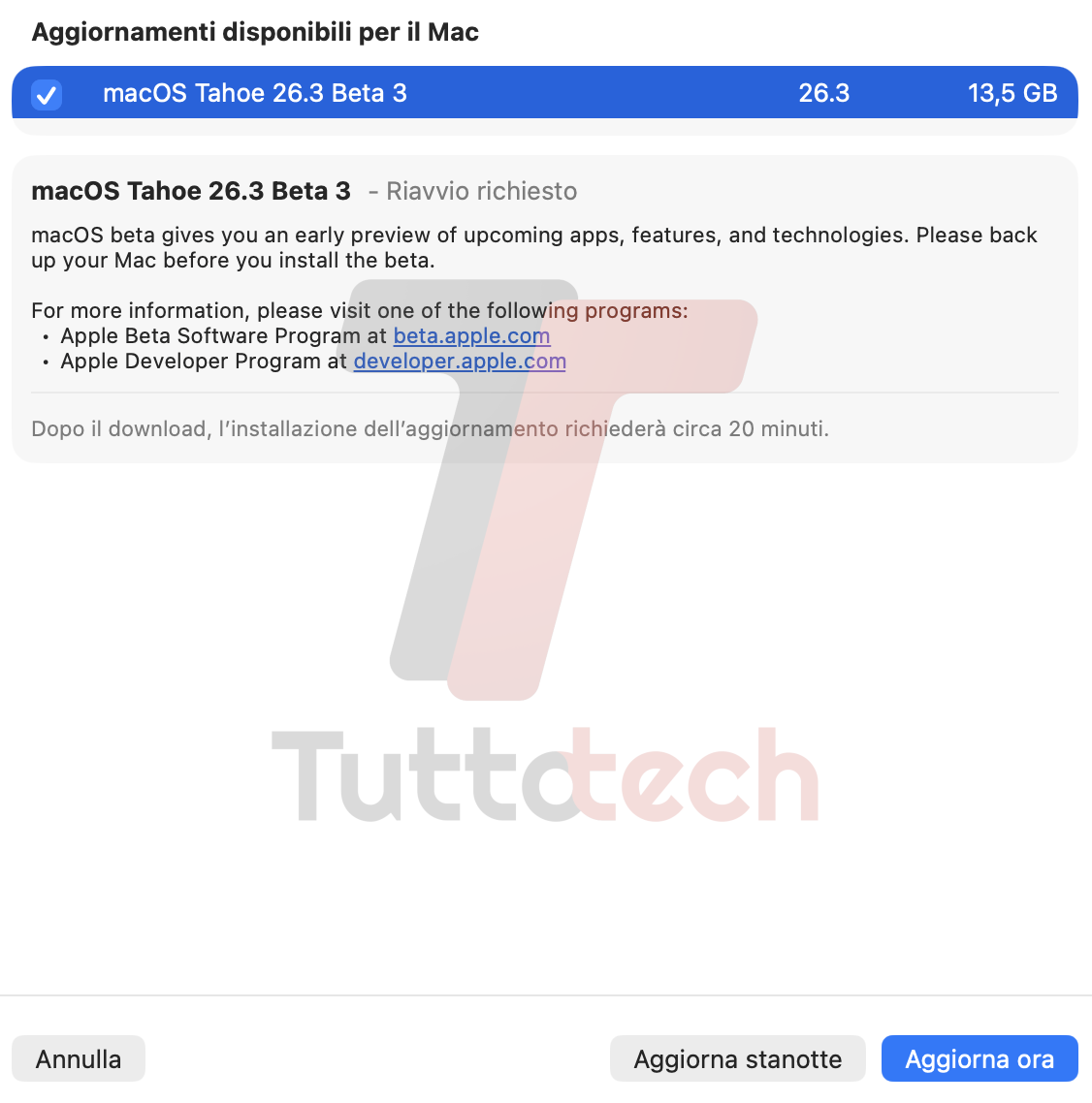 Apple macOS 26.3 DB3 on MacBook Pro 16 M1 Pro