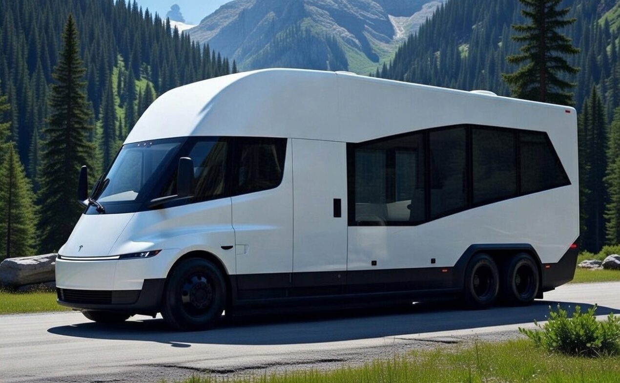 Un camper elettrico di Tesla? Magari sarebbe così