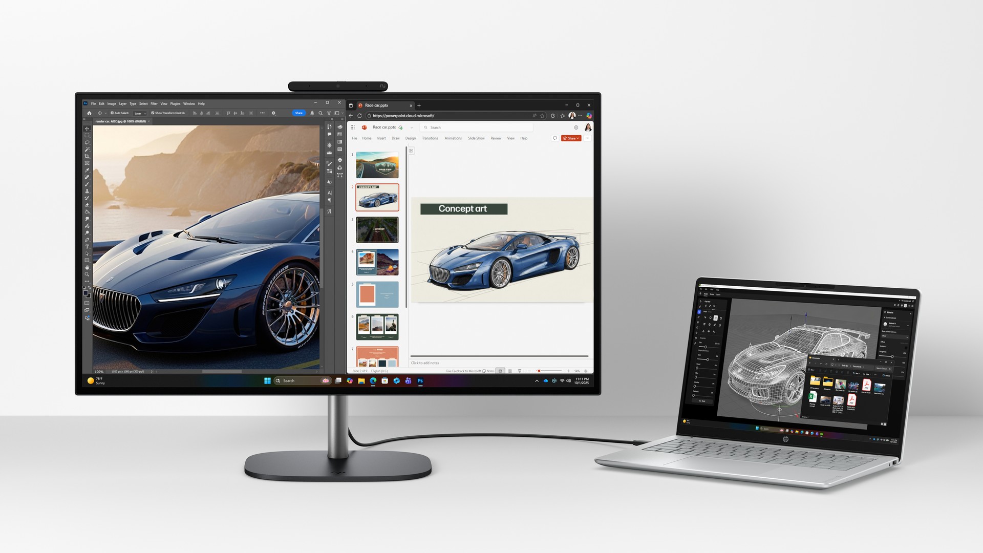 HP OmniStudio X 27 inch AiO Desktop Next Gen AI PC