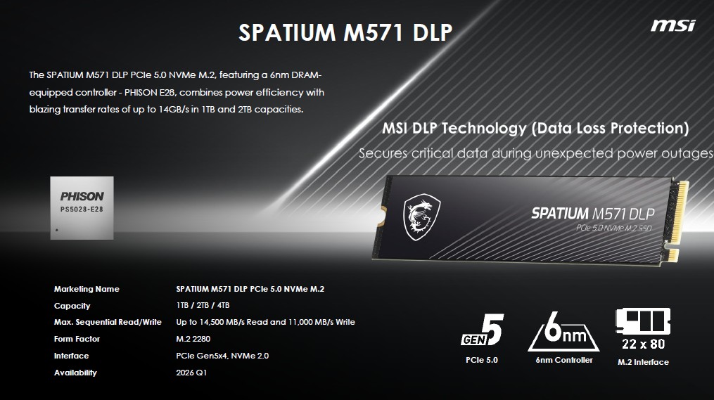 MSI Spatium M571 DLP