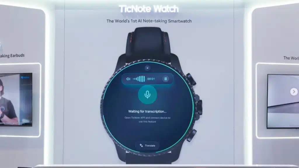 Mobvoi cambia rotta al CES 2026: TicNote Watch dice addio al fitness e punta tutto su voce e IA