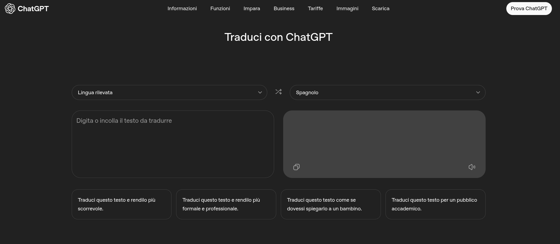 openai chatgpt translate