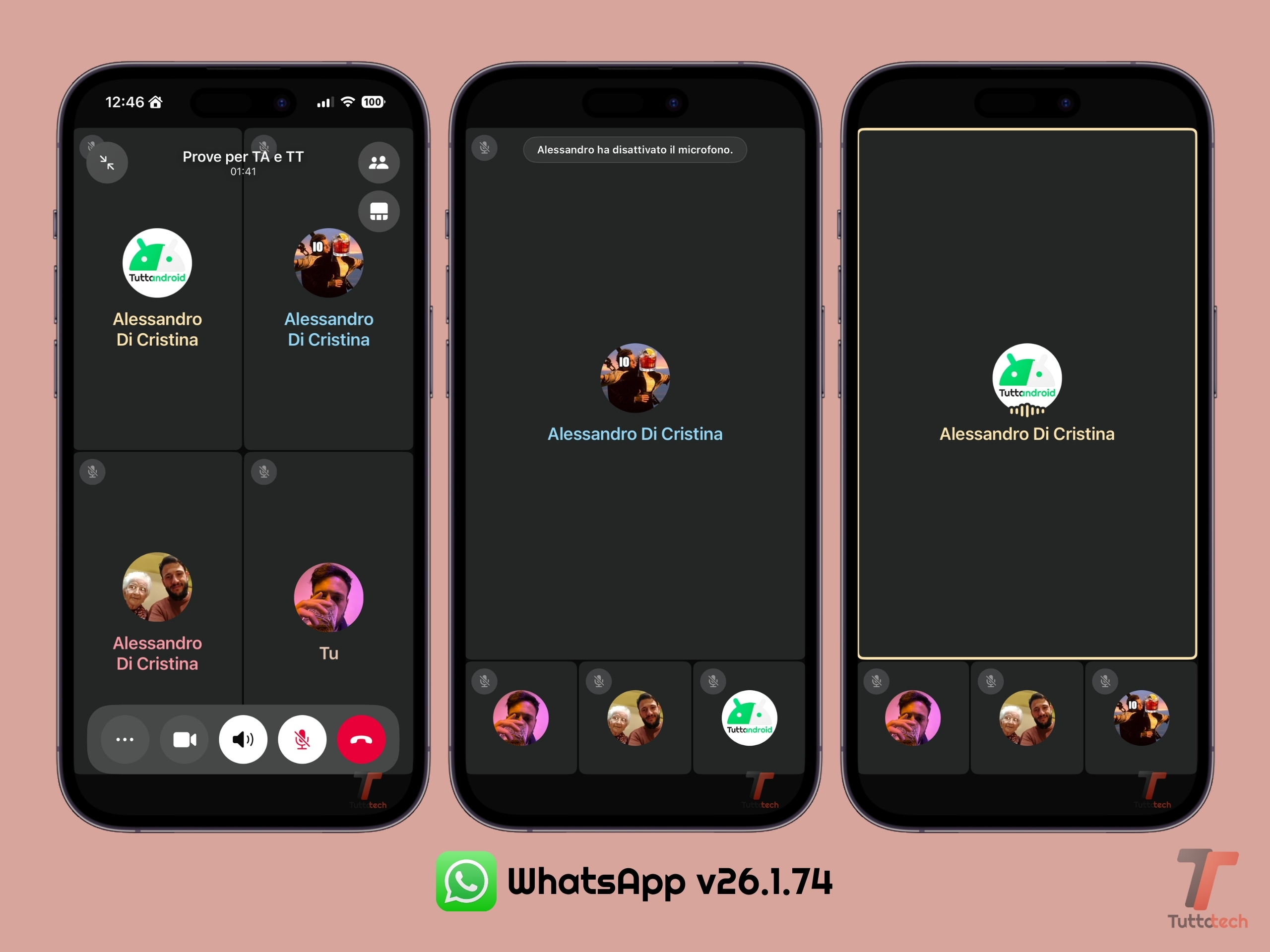 WhatsApp per iOS v26.1.74 - Griglia Layout Videochiamata