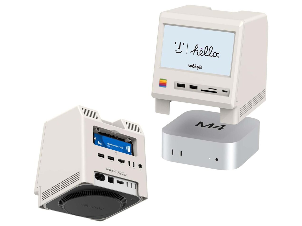 Wokyis M5 è la docking station che trasforma il Mac Mini in un piccolo Macintosh vintage