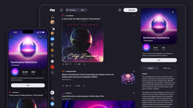Digg torna online e sfida Reddit: al via la Beta pubblica del nuovo social 2