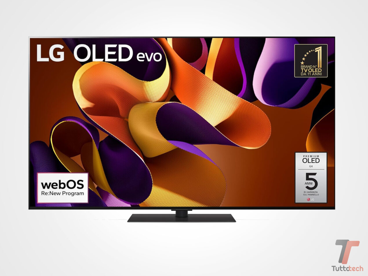 Processore α11 e pannello 144Hz: sconto sul televisore top di gamma LG OLED G4 da 65″