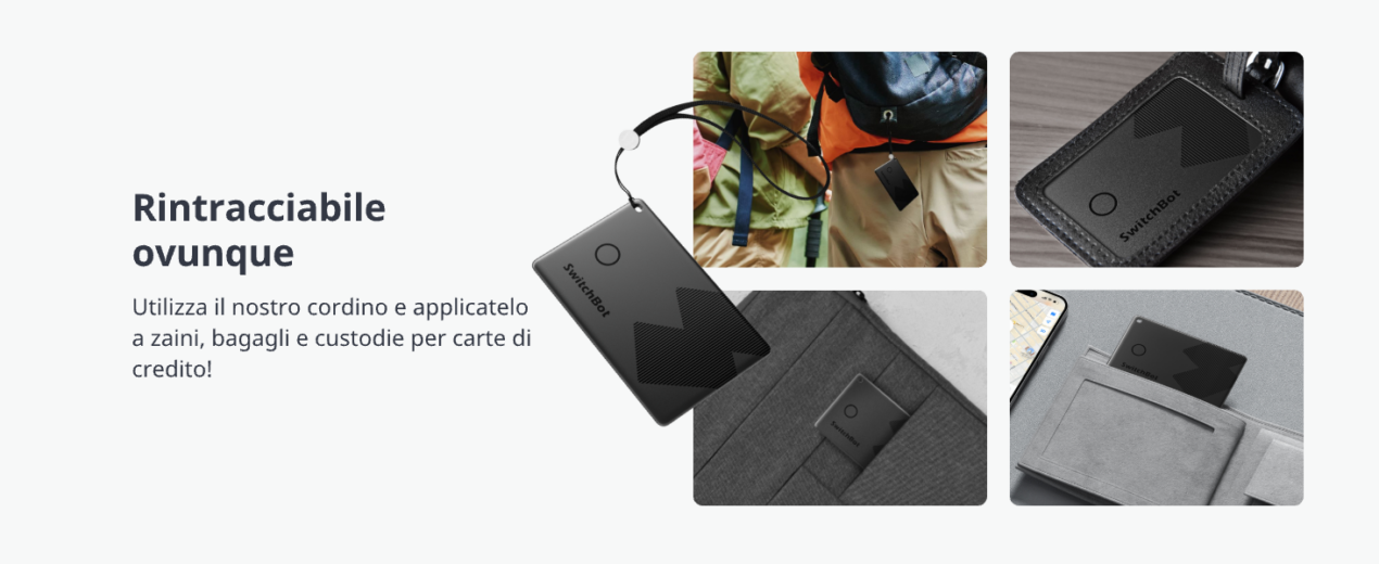 Autonomia di 3 anni e design ultra-sottile: offerta sulla card Tracker di SwitchBot