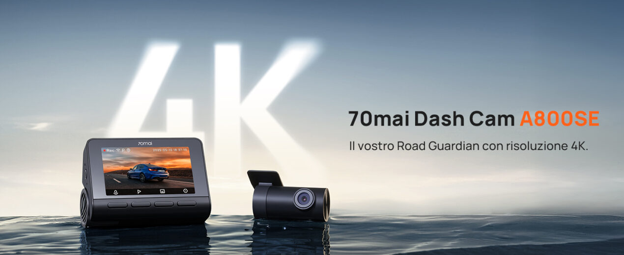 70mai A800SE: protezione totale in 4K e telecamera posteriore a un prezzo imbattibile