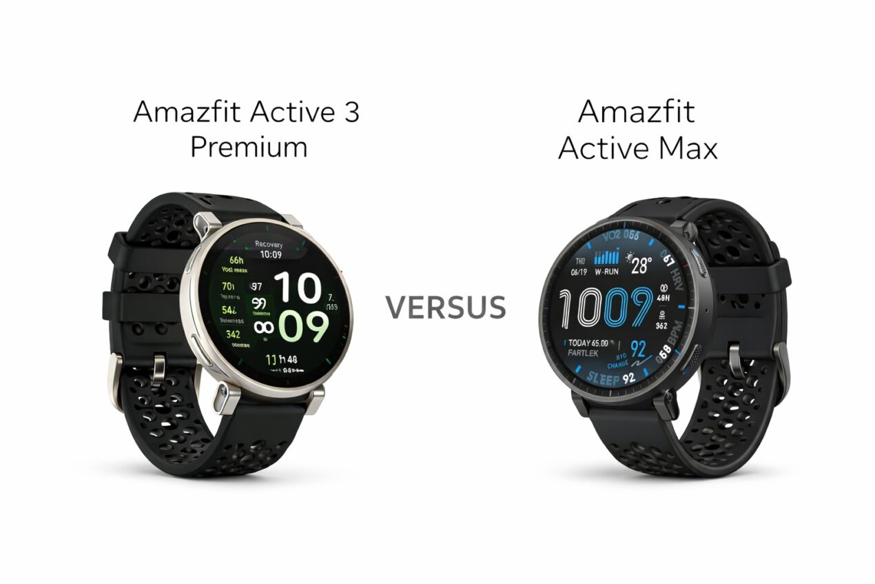Amazfit Active 3 Premium vs Active Max, confronto sulla carta tra gemelli diversi