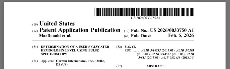 brevetto garmin glicemia