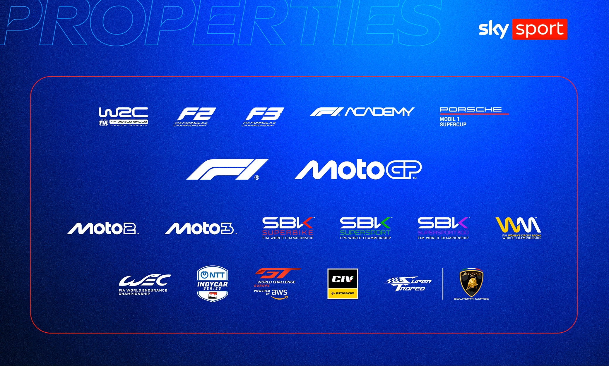 Sky Sport - Stagione motori 2026 - I campionati