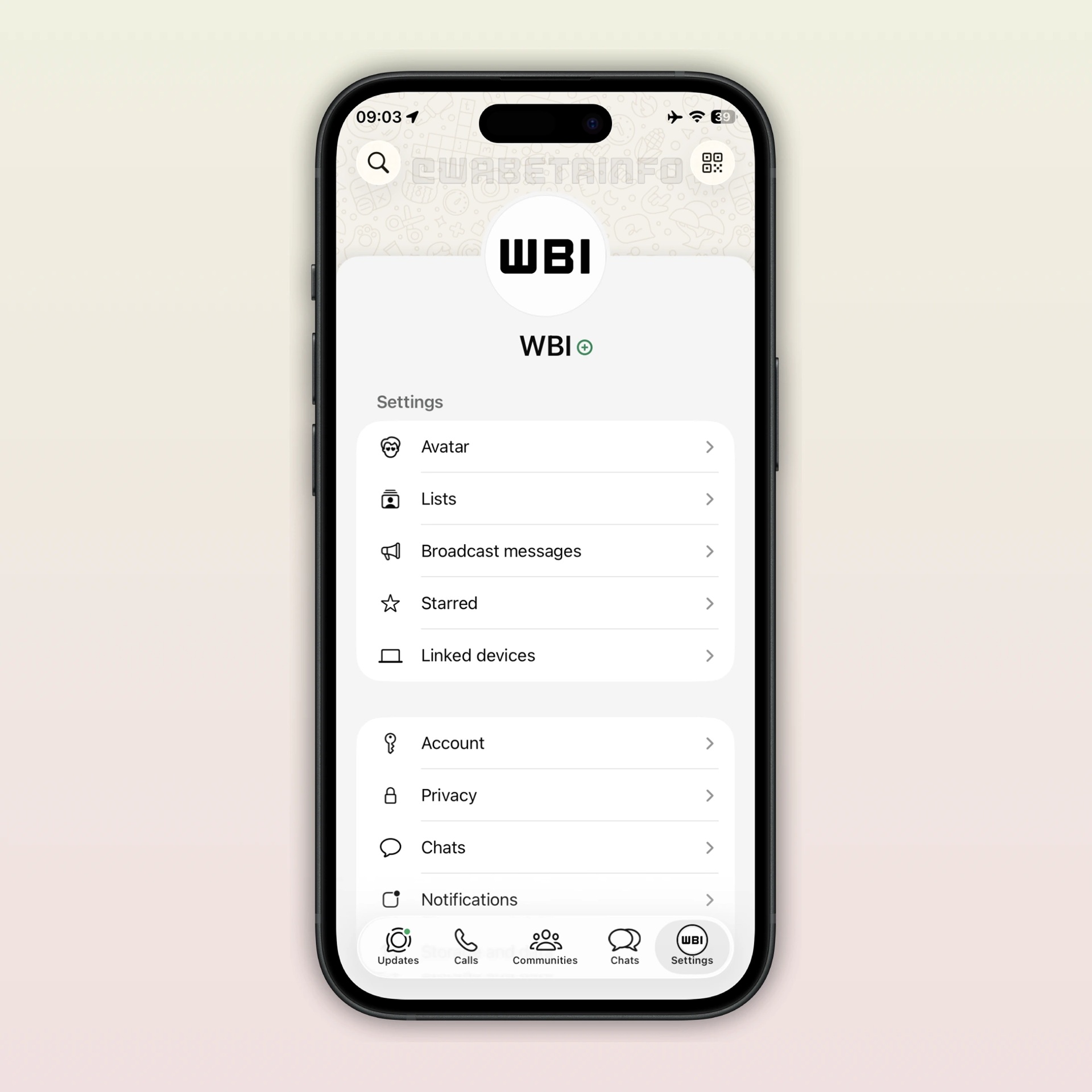 WhatsApp Beta per iOS v26.5.10.76 - Redesign impostazioni