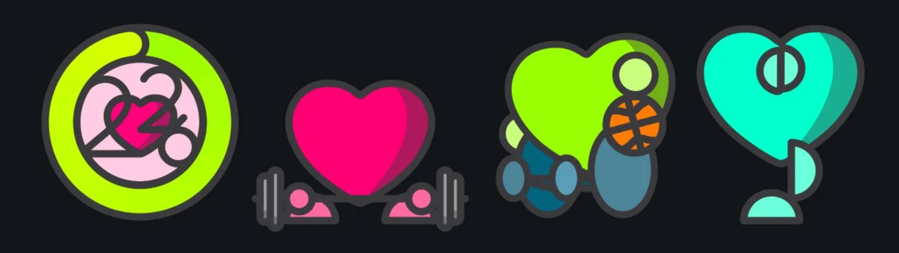 adesivi hearth month apple watch