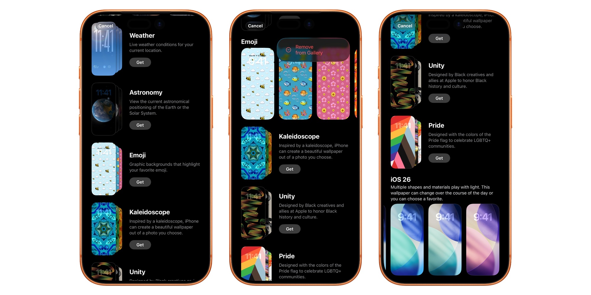 iOS 26.4 - Beta 1 - Galleria degli sfondi 9to5Mac