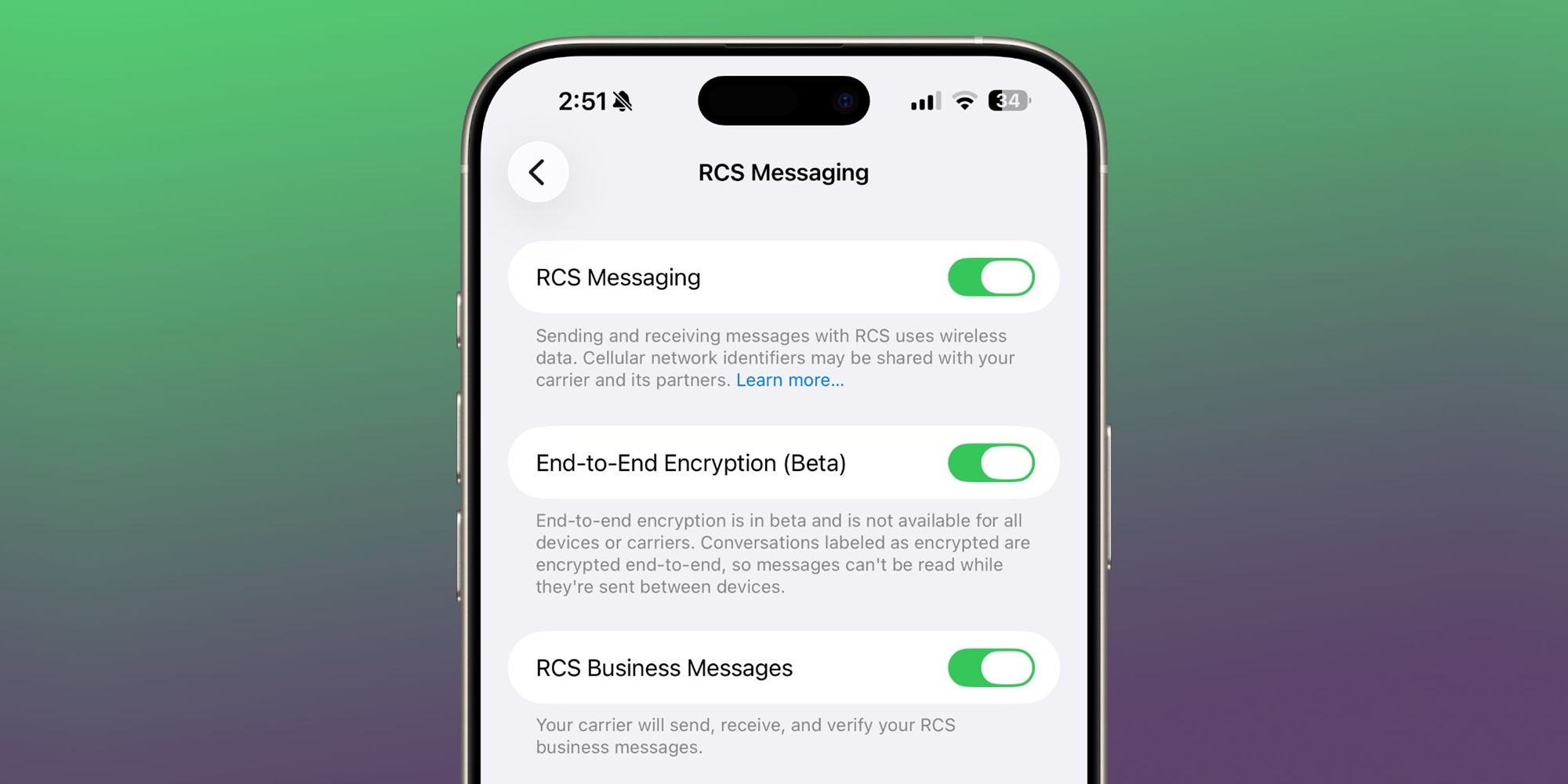 iOS 26.4 - Beta 1 - Messaggistica RCS E2EE - MacRumors
