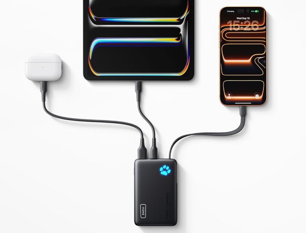 Potenza da 45W in tasca e ben 10.000mAh: il power bank INIU con cavo integrato crolla di prezzo 4