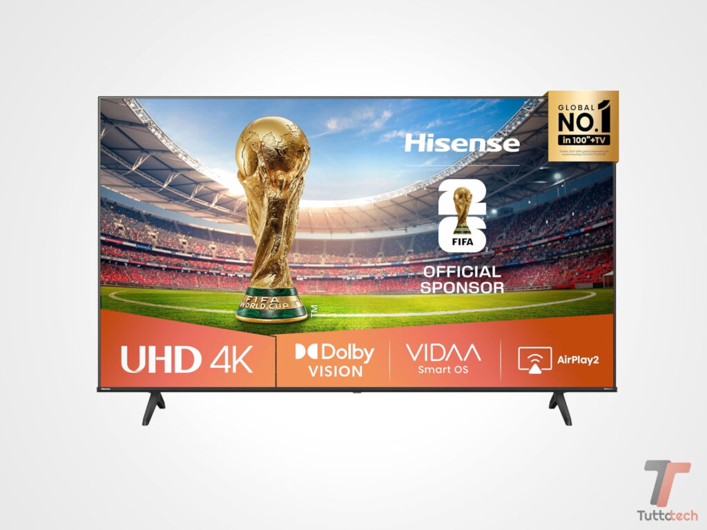 Cinema in salotto a meno di 500€: Smart TV Hisense 75" 4K con Dolby Vision in offerta su Amazon 4