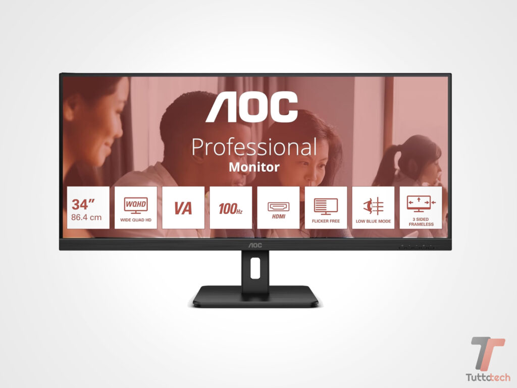 AOC U34E2M: il gigante Ultrawide da 34" per il multitasking crolla a soli 102€ 4