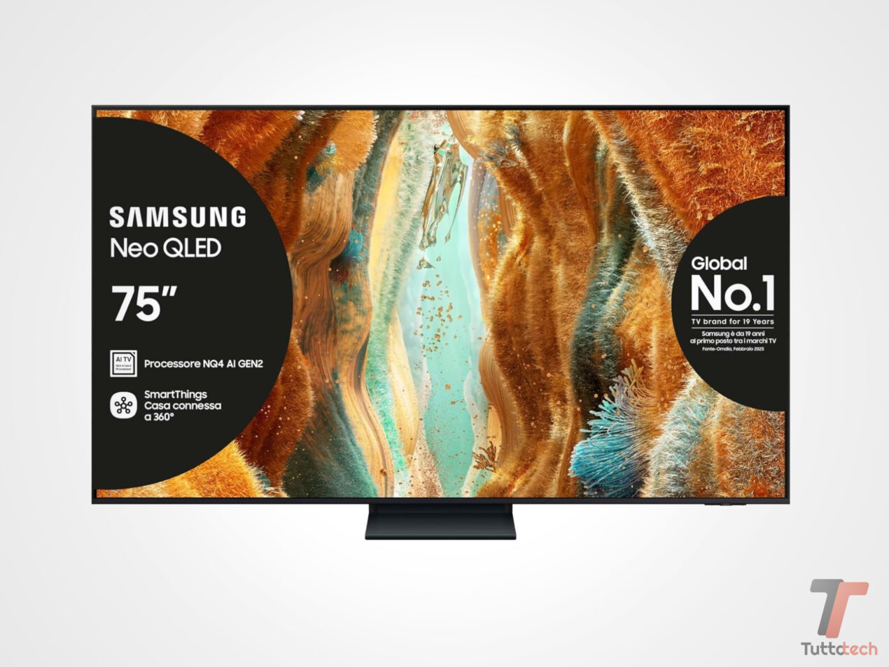 Effetto cinema totale: Smart TV Samsung da 75 pollici Neo QLED al minimo storico su Amazon