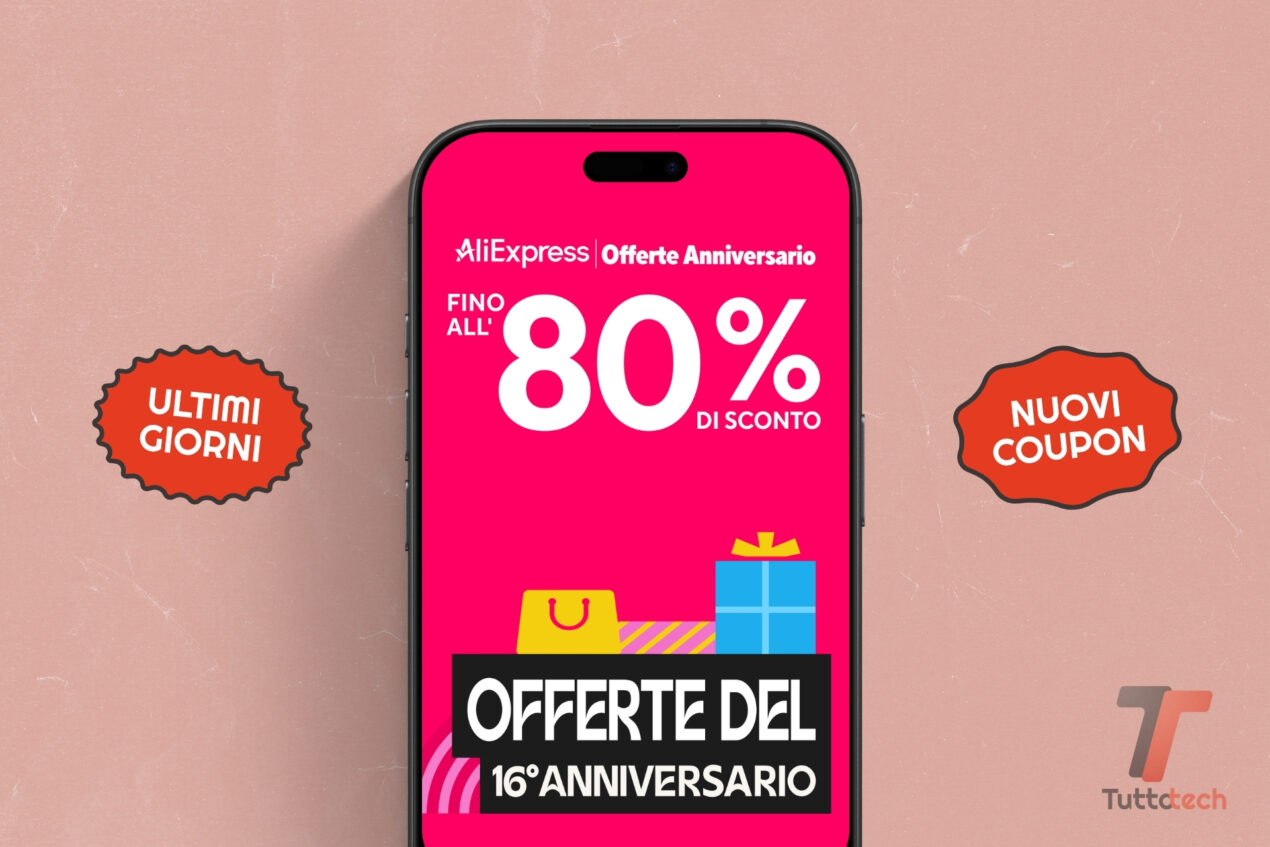 AliExpress fa "all-in": nuovi coupon per gli ultimi giorni delle offerte del 16° anniversario