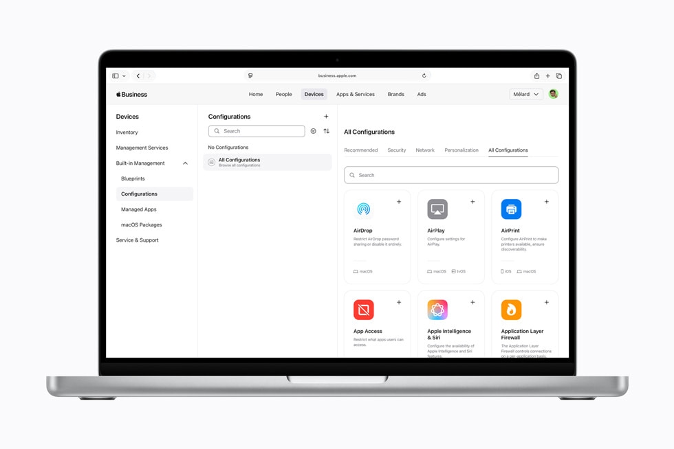 Gestione dispositivi gratuita e piattaforma unificata in arrivo grazie al nuovo Apple Business 5