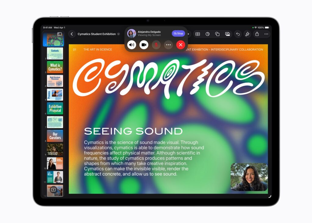 Apple iPad Air M4 - Sistema gestione finestre