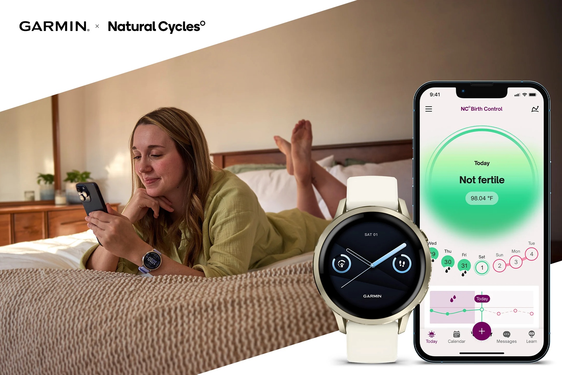 Garmin x Natural Cycles hero