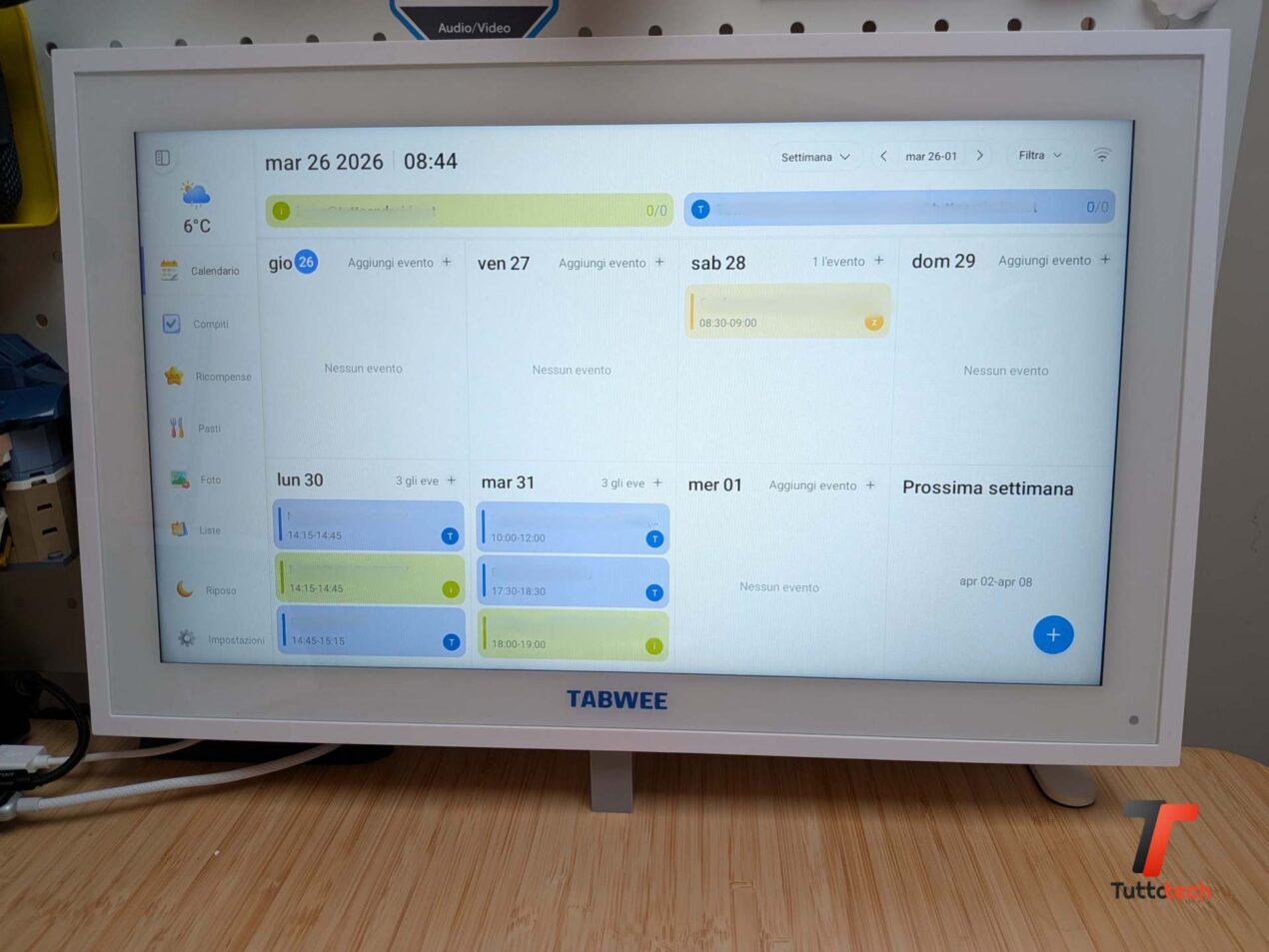 Recensione TABWEE P15, il calendario intelligente che toglie le distrazioni