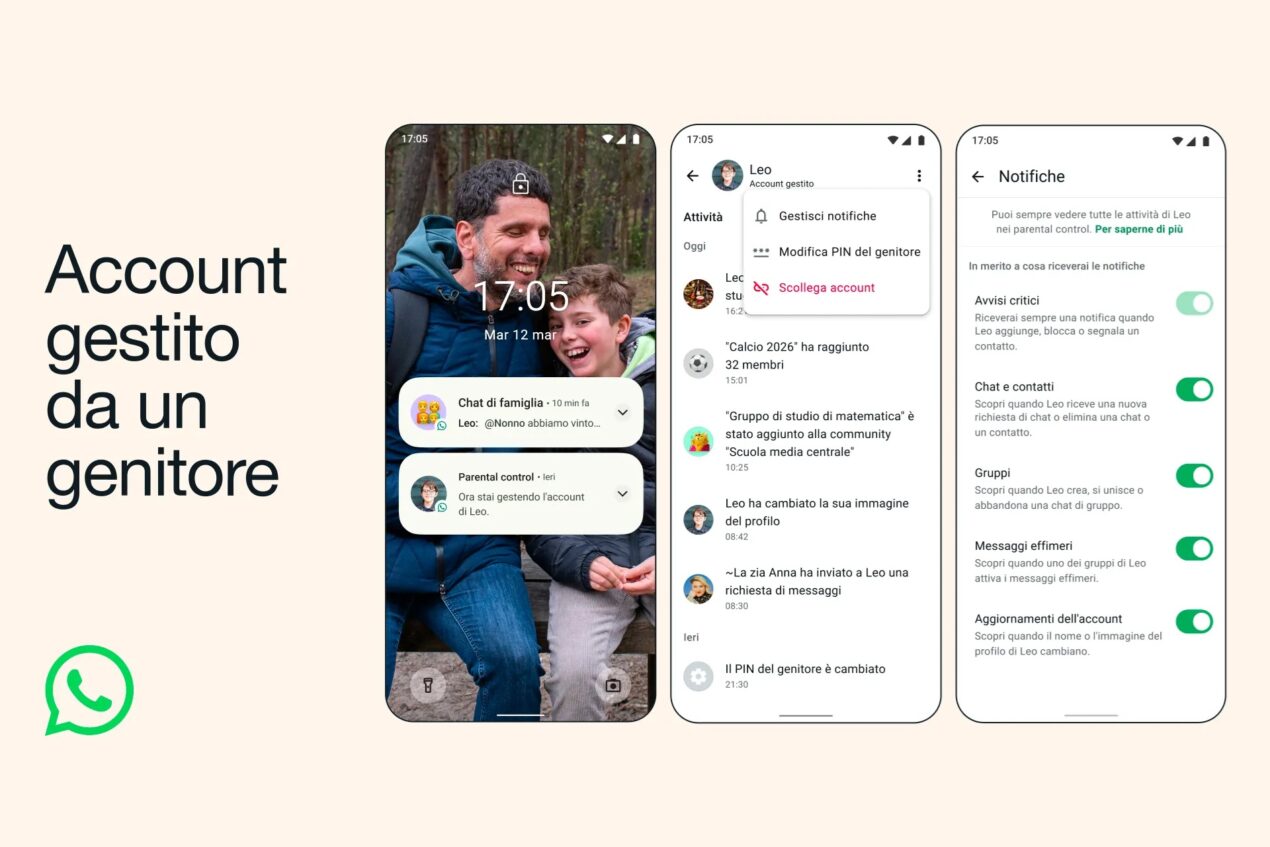 WhatsApp ha annunciato gli account gestiti dai genitori: ecco cosa sono e come usarli