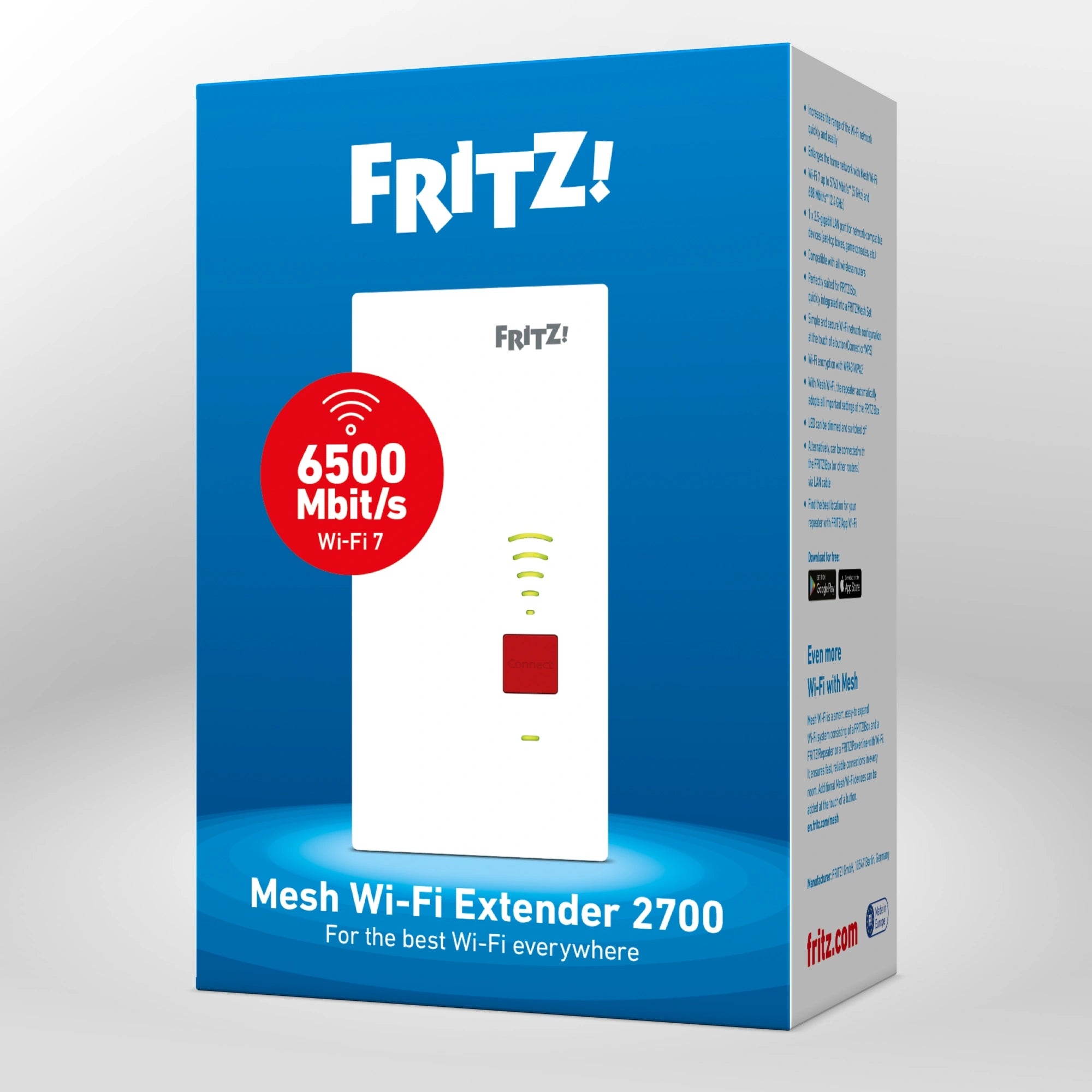 FRITZ!Repeater 2700 ufficiale in Italia: Wi-Fi 7, fino a 6,5 Gbit/s e porta LAN a 2,5 Gbit/s 6
