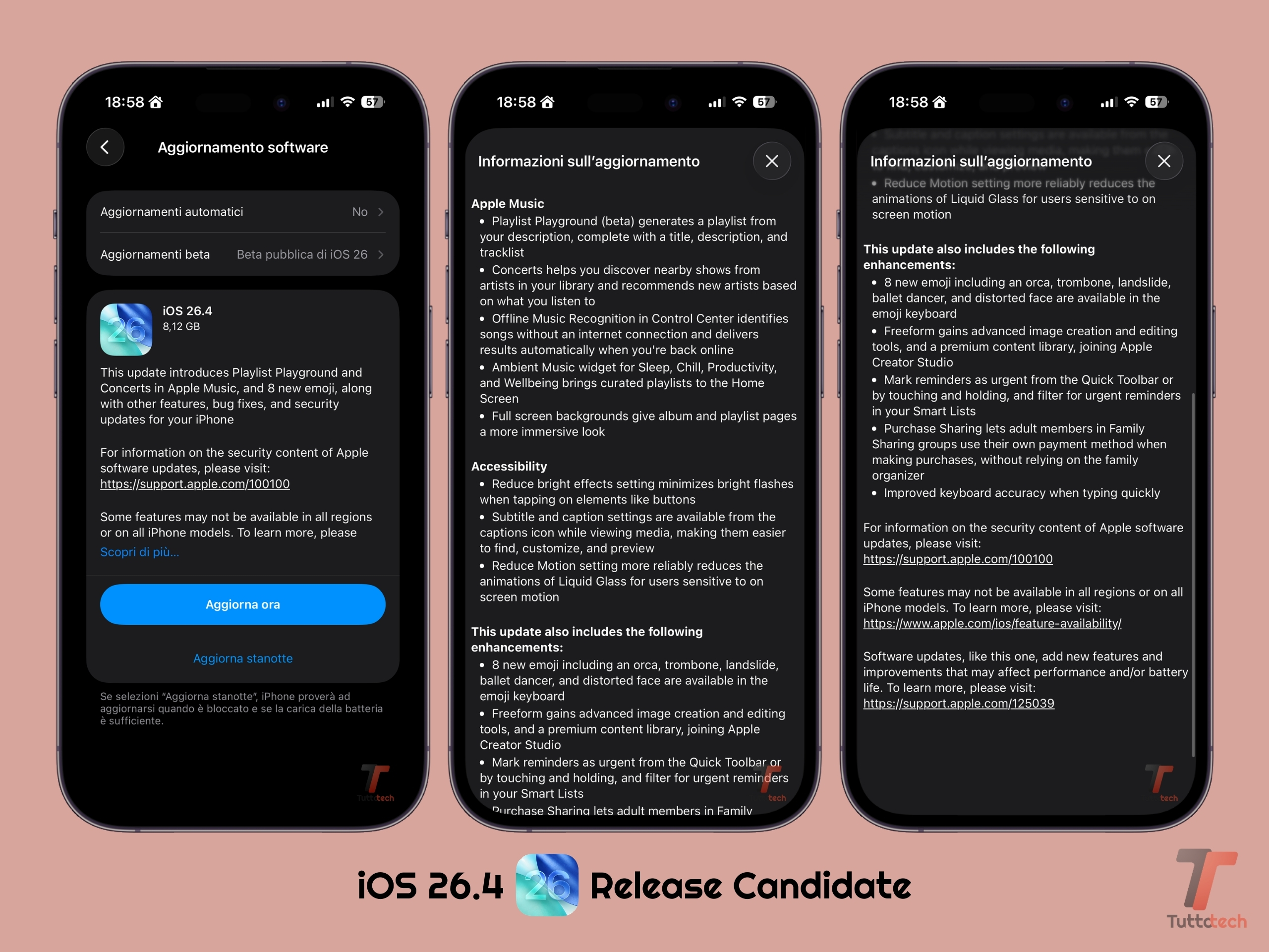 iOS 26.4 RC on Apple iPhone 14 Pro