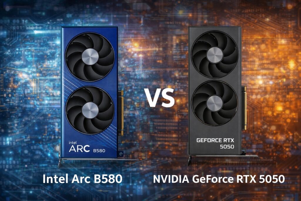 intel arc b580 vs nvidia geforce rtx 5050