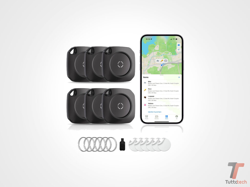 Offerta Bomba Air Tracker Tag: il pack da 6 compatibile con "Dov'è" di Apple scende a soli 12€ 4