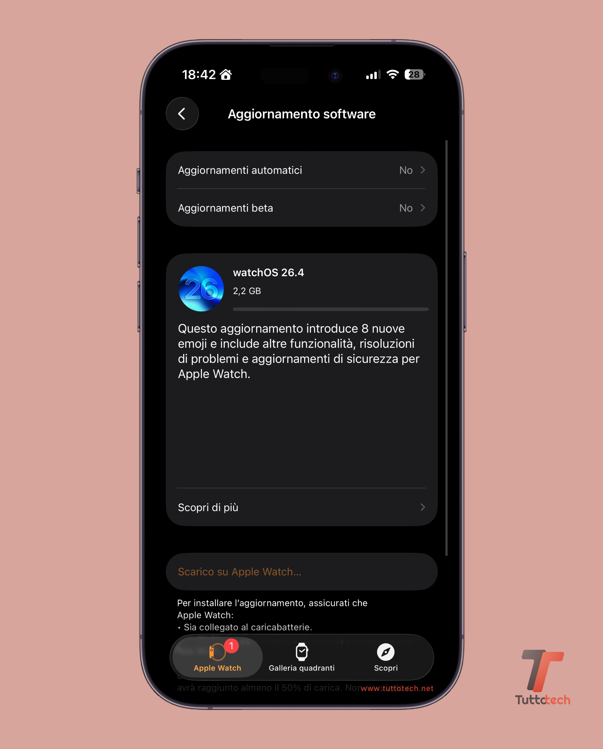 watchOS 26.4 on Apple Watch Series 10